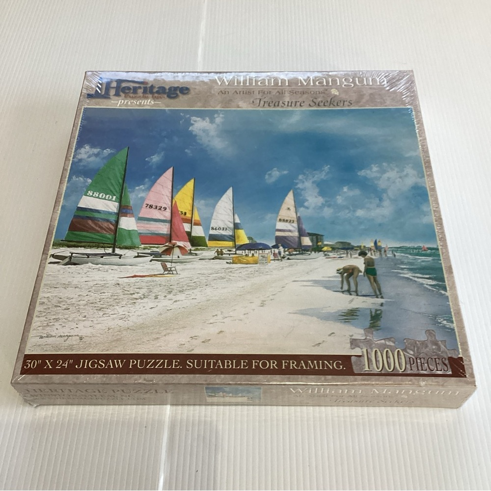 Heritage Puzzle Treasure Seekers William Mangum 1000 Piece Puzzle NEW